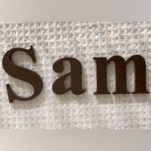 Wooden Letters SAM - Picture 1 of 1